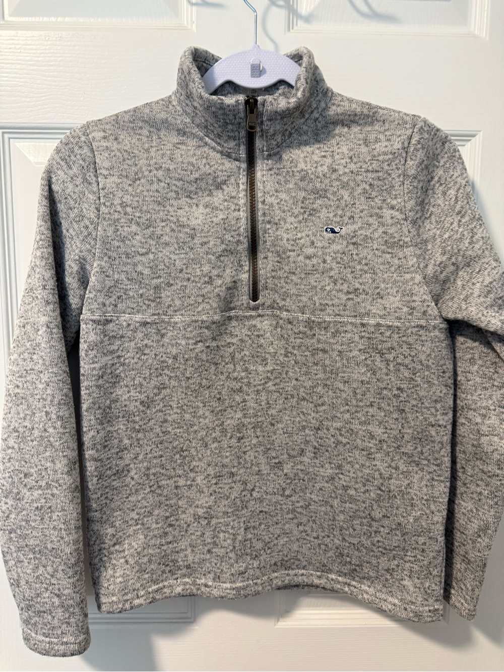 Vineyard Vines Heathered Gray Half-Zip Pullover